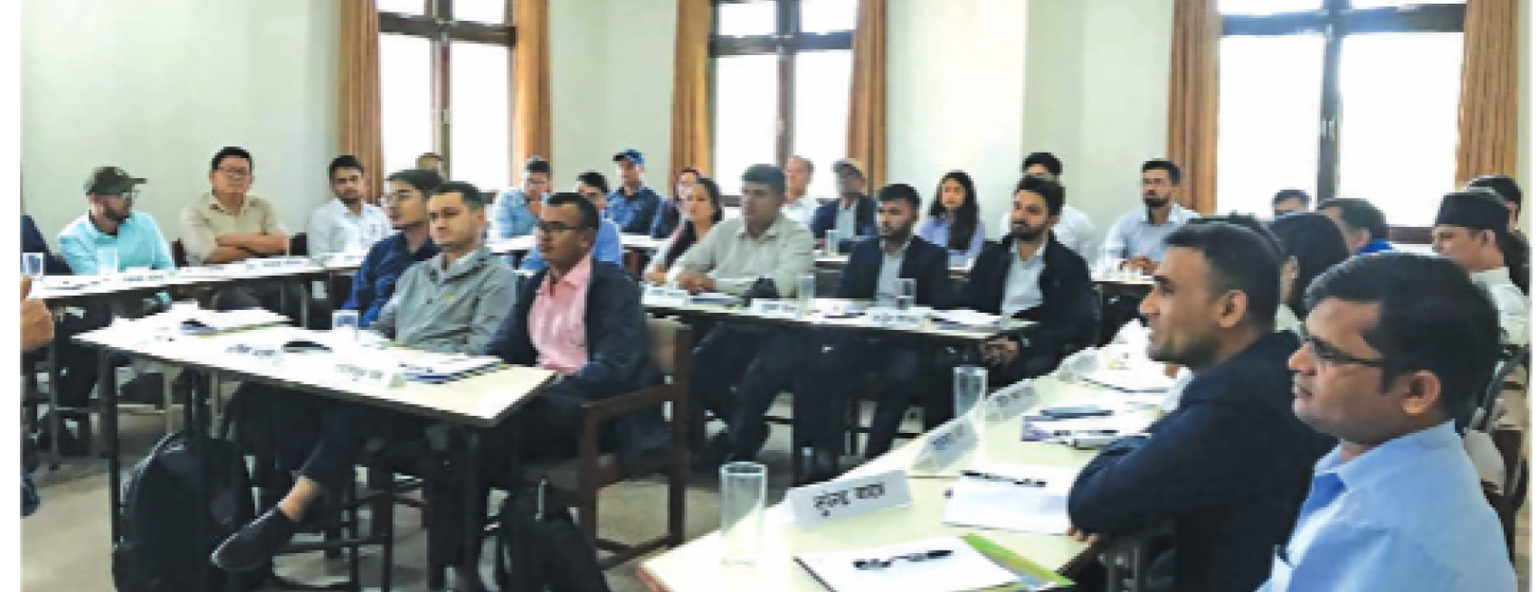 Participants during the classroom session at Technical Training on Road Infrastructures